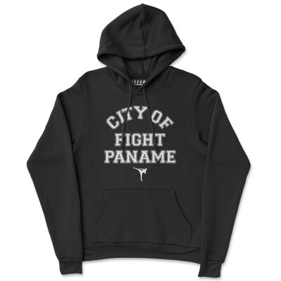 City of fight sudadera con capucha negra