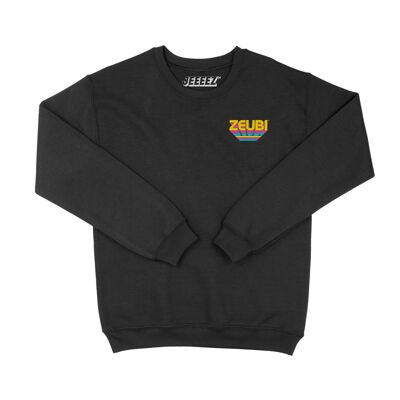 Zeubi schwarzes Herz Sweatshirt