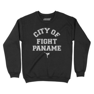 Schwarzes Sweatshirt Stadt des Kampfes Paname