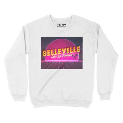 Belleville white sweatshirt in the tropics