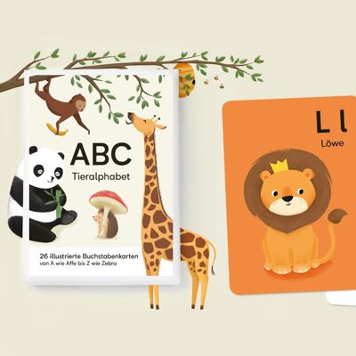 ABC alphabet card set - DIN A6