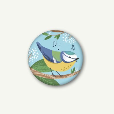 Magnet blue tit - blue 37 mm