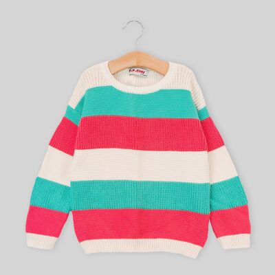 Wide list sweater