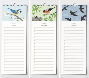 Oiseaux de calendrier d'anniversaire 3