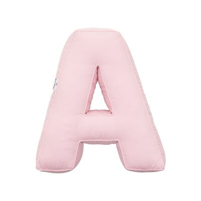 Cotton Letter Cushion A Pink