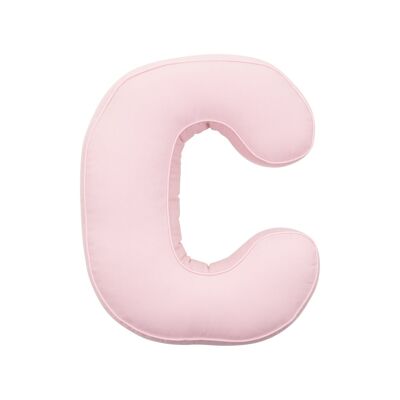 Cotton Letter Cushion C Pink