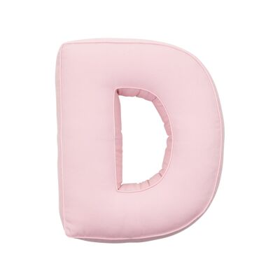 Cotton Letter Cushion D Pink