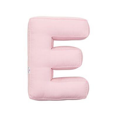 Cotton Letter Cushion  E Pink