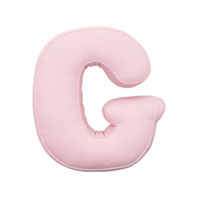Cotton Letter Cushion G Pink