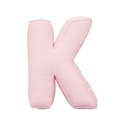 Cotton Letter Cushion K Pink