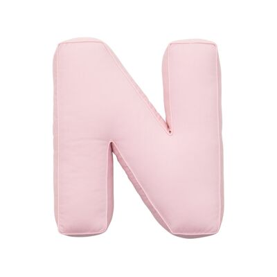 Cotton Letter Cushion N Pink