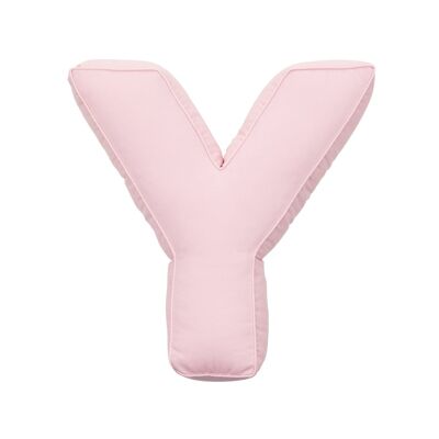 Cotton Letter Cushion Y Pink