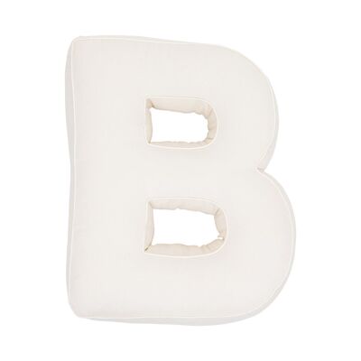 Cotton Letter Cushion B Vanilla