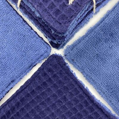 Salviette riutilizzabili per il trucco e il viso - Indigo Bamboo