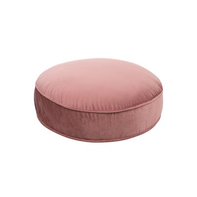 Small Velvet Pouf 50 cm Old Rose