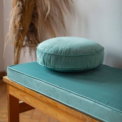 Small Velvet Pouf 50 cm Mint