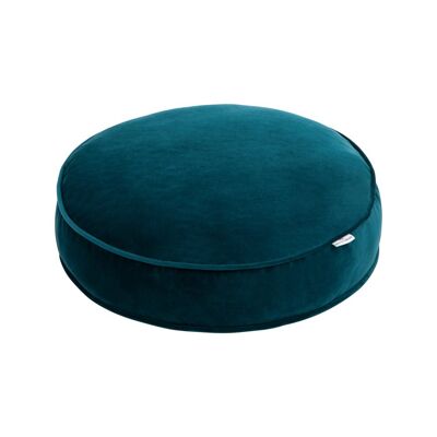 Pouf Velluto Piccolo 50 cm Petrolio