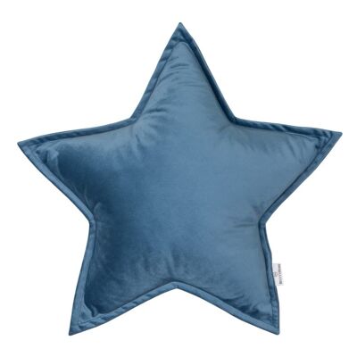 Velvet Star Cushion 50 Blue