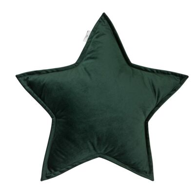 Velvet Star Cushion 50 Green