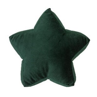 Velvet Star Cushion Small 30 Green