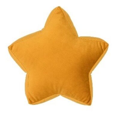 Velvet Star Cushion Small 30 Yellow