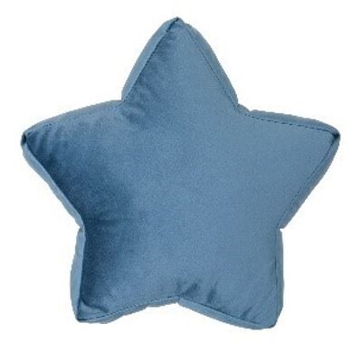 Velvet Star Cushion Small 30 Blue