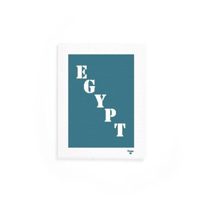 Affiche "Egypt" bleue