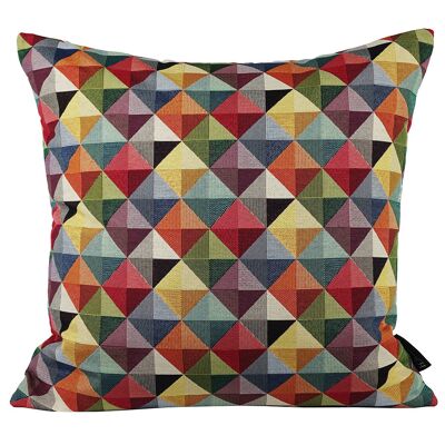 124 Coussin Triangle tapisserie 50x50