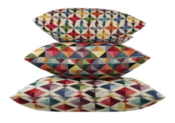 124 Coussin Triangle tapisserie 50x50 3