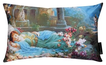 258 Coussin La Belle au Bois Dormant Satin 60x40 1