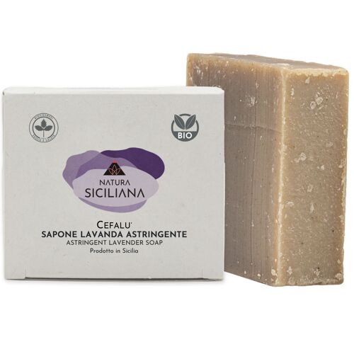Organic Solid Soap/Body Wash for Oily Skin with Lavender Oil. Vegan, Handmade, Made In Italy