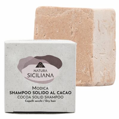 Shampoo Solido 2 in 1 Con Balsamo per Capelli Secchi con Olio di Cocco, Burro di Karitè e Burro di Cacao. Vegano, fatto a mano, senza plastica