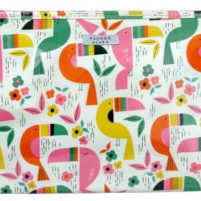 Bolsa Toucan Town Bolsa de cosméticos grande de línea A Bolsa