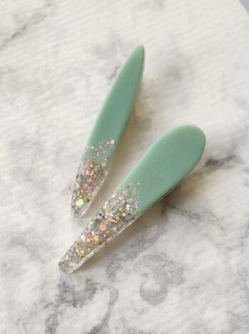 MINIMAL RESIN - Set of 2 Hair Clips 3