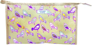 Sac Bird Walk Pastel Soft Sided A Line Bag Cosmetic Bag Pouch