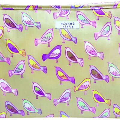 Sac Bird Walk Pastel Large A Line Bag Cosmetic Bag Pouch