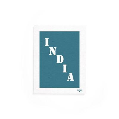 Poster blu "India"