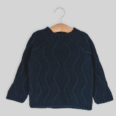 Navy aranes sweater