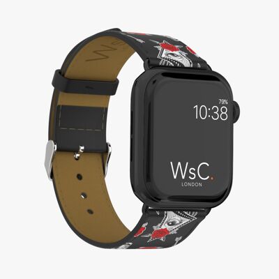 Apple Watch Strap (Space Black Adapters) - WsC® Ancient Roses