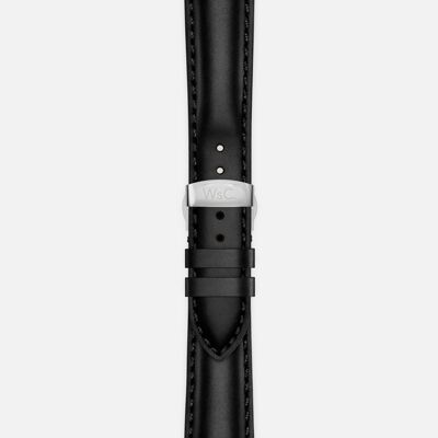 Apple Watch Strap (Silver Stainless Steel Adapters) - WsC® Defiant Black