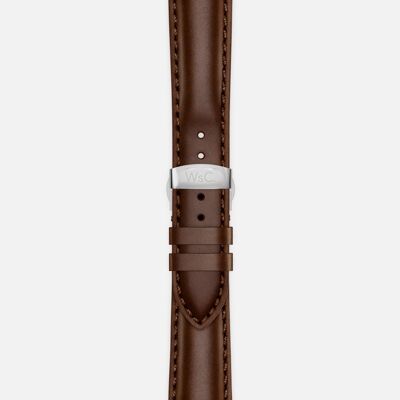 Apple Watch Strap (Titanium Steel Adapters) - WsC® Defiant Dark Brown