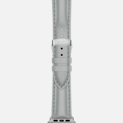 Apple Watch Strap (Silver Stainless Steel Adapters) - WsC® Defiant Grey