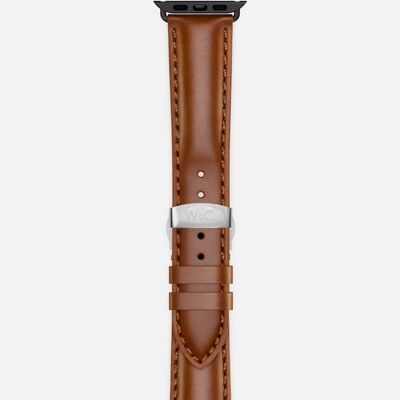 Apple Watch Strap (Space Grey Adapters) - WsC® Defiant Light Brown