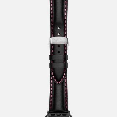 Apple Watch Strap (Midnight Adapters) - WsC® Defiant Pink Stitch Edition