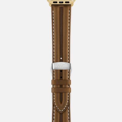 Apple Watch Strap (Gold Aluminium Adapters) - WsC® Falcon Tan