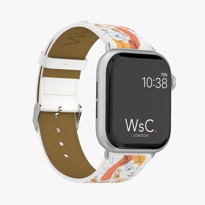 Apple Watch Strap (Silver Aluminium Adapters) - WsC® Familiar Faces