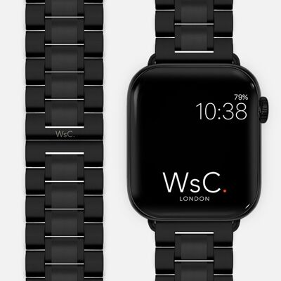 Apple Watch Strap Bracelet Stainless Steel - Black - WsC® Fury
