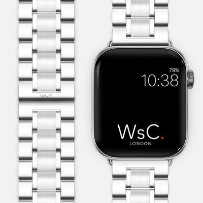 Apple Watch Strap Bracelet Stainless Steel - Silver - WsC® Fury