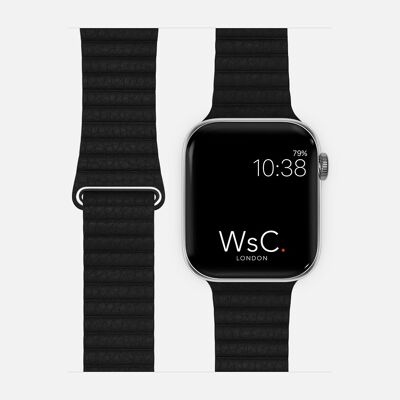 Apple Watch Strap Leather Loop - Black