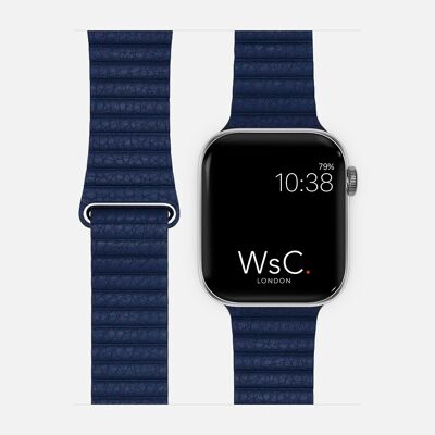 Apple Watch Strap Leather Loop - Blue